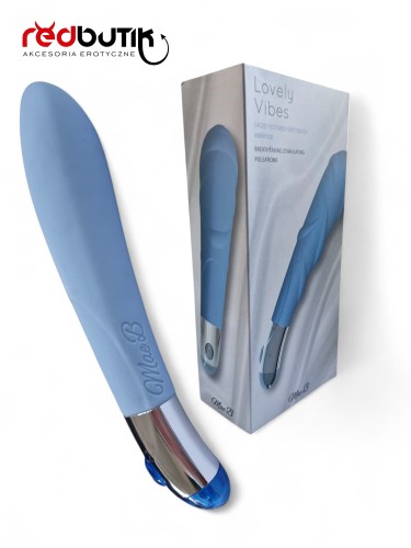 Lovely Vibes – elegancki silikonowy wibrator dla kobiet w stylowym niebieskim kolorze. Ergonomiczny design, nowoczesne wykończenie i komfort użytkowania.
