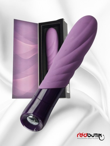 Elegancki silikonowy wibrator KEY VELA MASSAGER fioletowy