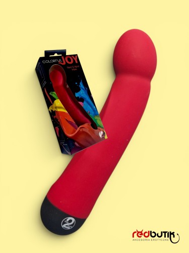 Silikonowy masażer Colorful Joy z wibracjami