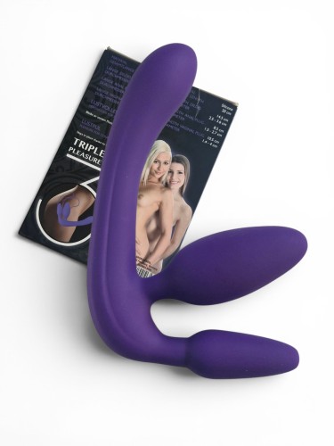 Masażer silikonowy Strap-On Triple Pleasure