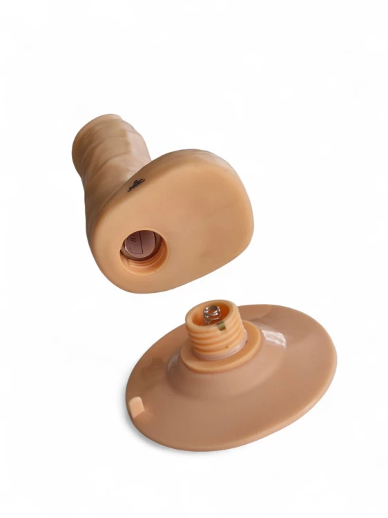 Realistyczne dildo z wibracjami z delikatnego silikonu Cordless