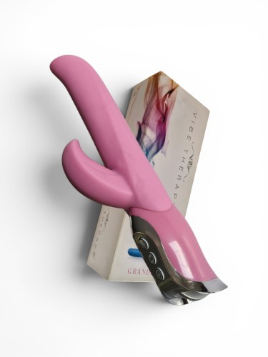 Wibrator silikonowy GRANDIOSE Vibe therapy z funkcją rotacji i wibracjami
