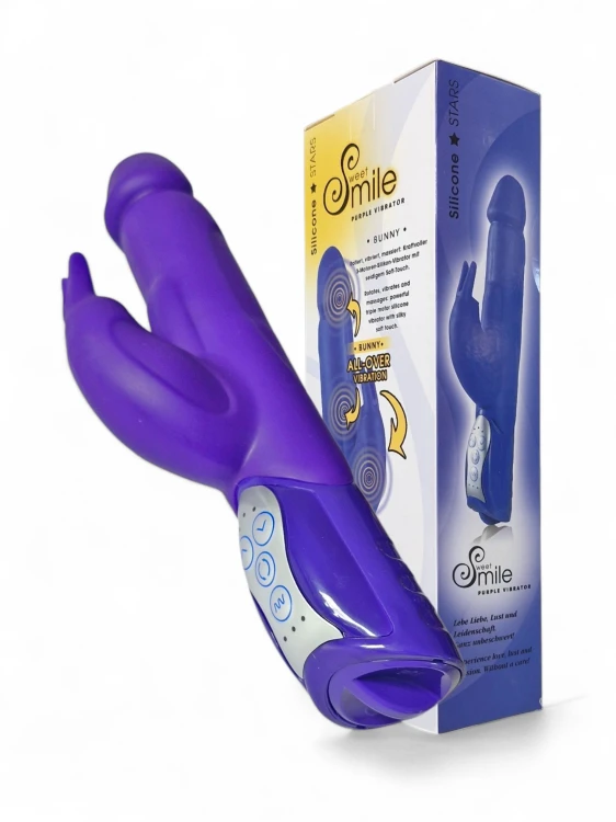Silikonowy wibrator króliczek SWEET SMILE – miękka powierzchnia i ergonomiczny kształt