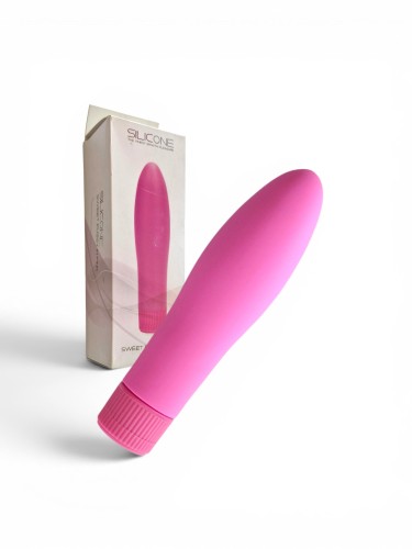 SWEET PUSSY różowy kompaktowy wibrator silikonowy na baterie