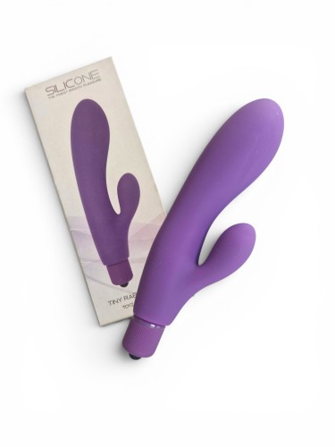 Miękki silikonowy stymulator łechtaczki TINY RABBIT PURPLE
