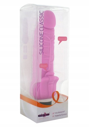 Wibrator wielofunkcyjny Silicone classic różowy