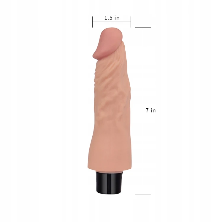 Real Softee – miękki wibrator 18 cm, 10 trybów – prezentacja produktu