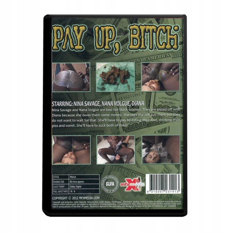 DVD CAVIAR ostry perwersyjny film MFX PAY UP BITCH ZABAWY FEKALIAMI FETYSZ