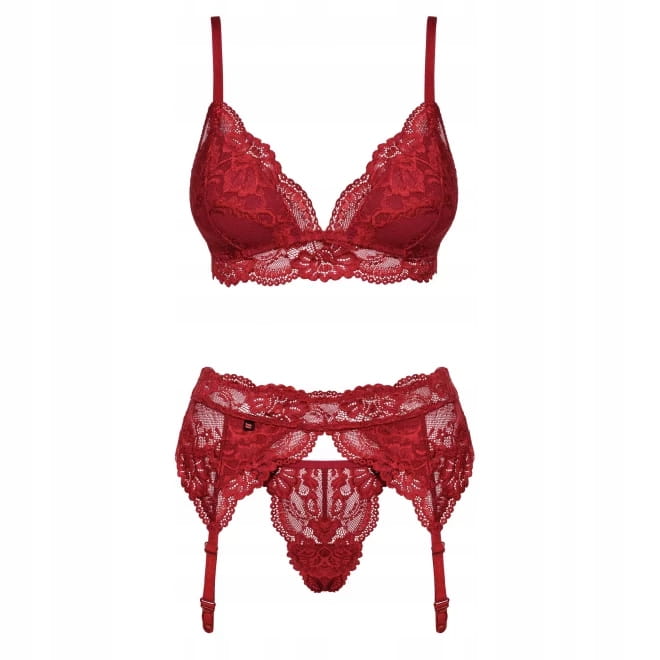 3 częściowy KOMPLET bielizny OBSESSIVE L/XL okazja