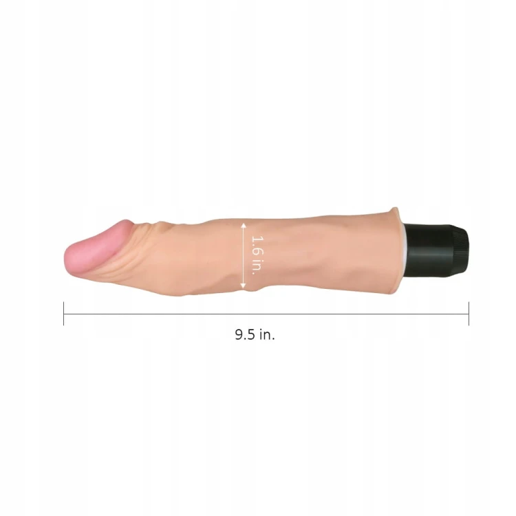 REAL FEEL sex WIBRATOR 9,5 sztuczny penis dildo