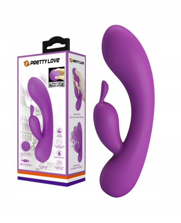 Wodoodporny wibrator Pretty Grace ładowany USB