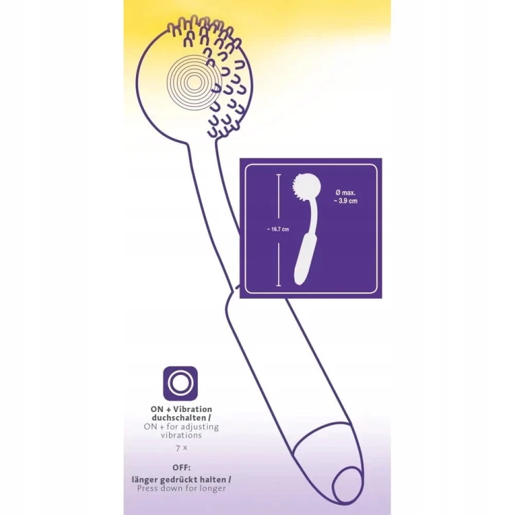Fioletowy wibrator G-Spot na baterie