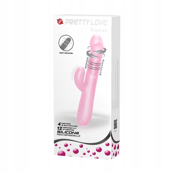 Elegancki wielofunkcyjny wibrator rotacyjny Pretty Love Truman