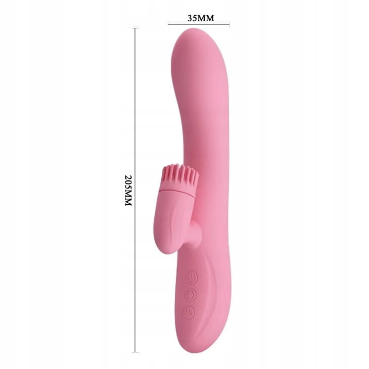 Nowoczesny stymulator dla kobiet Pretty Love z rotacją i wibracjami