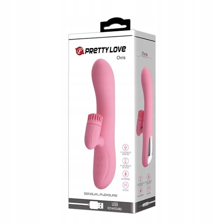 pretty sensualny wibrator z funkcją stymulacji łechtaczki i wibracji USB