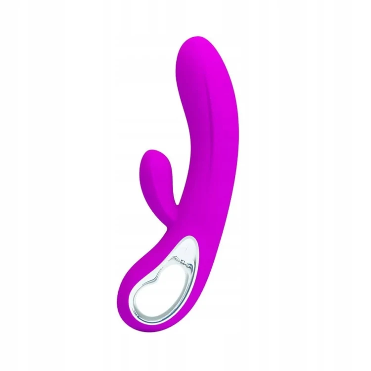 Pretty super wibrator silikonowy z podwójną wibracją i funkcją łechtaczki
