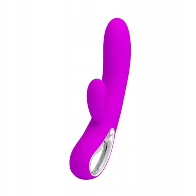 Pretty super wibrator silikonowy z podwójną wibracją i funkcją łechtaczki