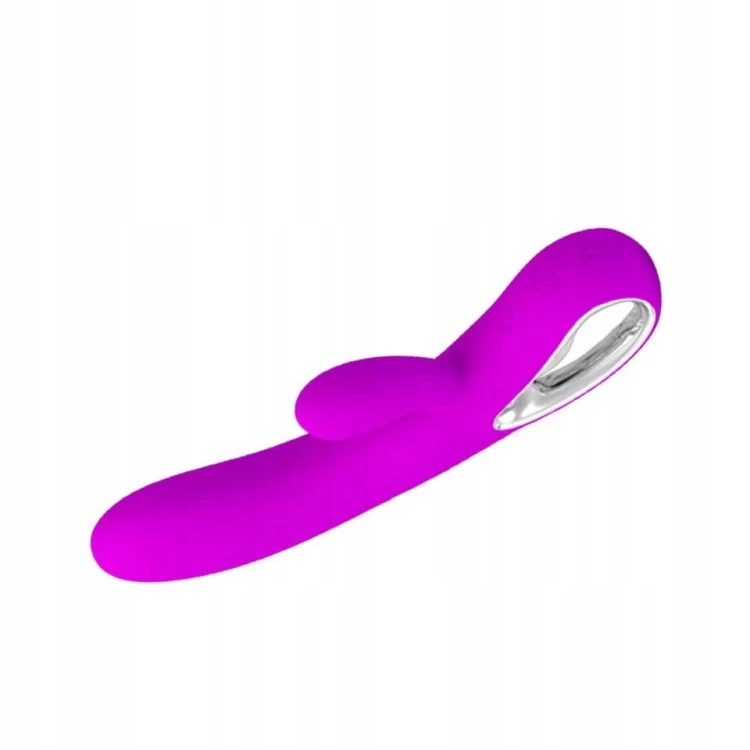Pretty super wibrator silikonowy z podwójną wibracją i funkcją łechtaczki