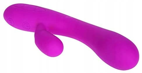Pretty niesamowity silikonowy wibrator z funkcją stymulacji łechtaczki USB